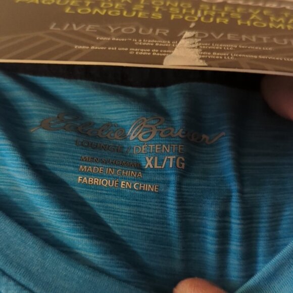 XL Eddie Bauer Long Sleeve 2 Pack T Shirt - Picture 4 of 5